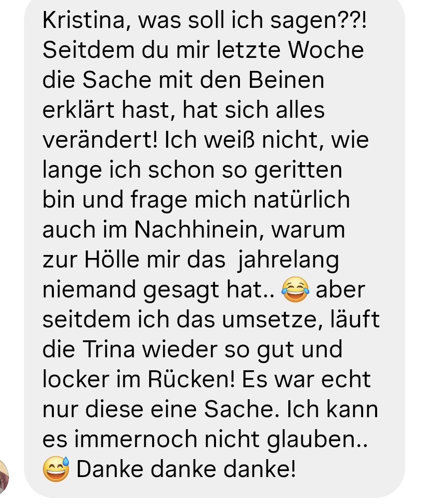 Nachricht einer Reiterin